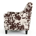 thumbnail image 2 of Equestria Studded New Velvet Club Chair, Milk Cow Print, 2 of 6