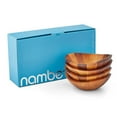 thumbnail image 3 of Braid Wood Salad Bowls, Set of 4, 3 of 7
