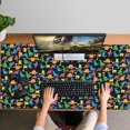 thumbnail image 4 of Long Mouse Pads for Desk,Colorful Cartoon Dinosaurs SmallFigures Desk Mats on Top Of Desks, Desk Mouse Pad Extra Large with 3mm Non-Slip Base and Stitched Edge for Gaming,Work,Home 47.3"x23.6", 4 of 5