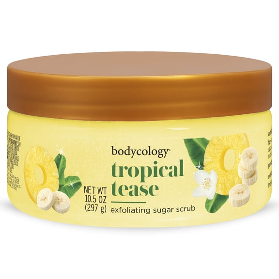 Bodycology Exfoliating Sugar Scrub, Tropical Tease, 10.5 oz