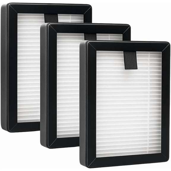 Nispira 3-in-1 True HEPA Filter Replacement Compatible with KOIOS and MOOKA Air Cleaner Air Purifier Model PM1220. A set of 3 Filters