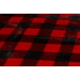 thumbnail image 3 of Carstens Lumberjack Red Plaid Plush Bedding Set, King, 3 of 4