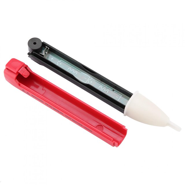 Crayon Rouge, Crayon de Tension Rouge Conduit Lampe de Poche Sans Contact Numérique Stylo de Tension