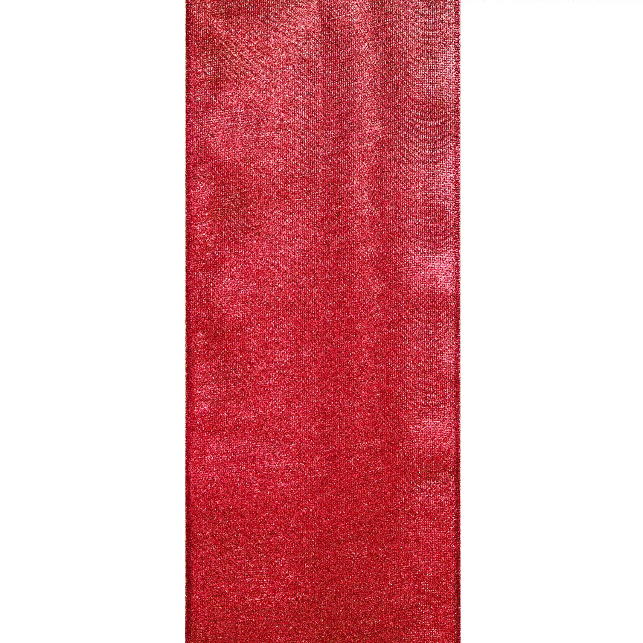 Red Sheer Organza Ribbon for Crafts and Wedding, 1.5" x 50 Yards by Gwen Studios