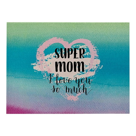 

2023 Summer Savings Clearance! WJSXC Home and Kitchen Gadgets Mother s Day Cotton And Linen Placemat Love Series Non-slip Insulation Pad T