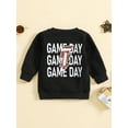 thumbnail image 3 of Wassery Infant Baby Girls Clothes Toddler Autumn Winter Sweatshirts Long Sleeve Round Neck Football Print Pullovers Tops 0-3Y, 3 of 9