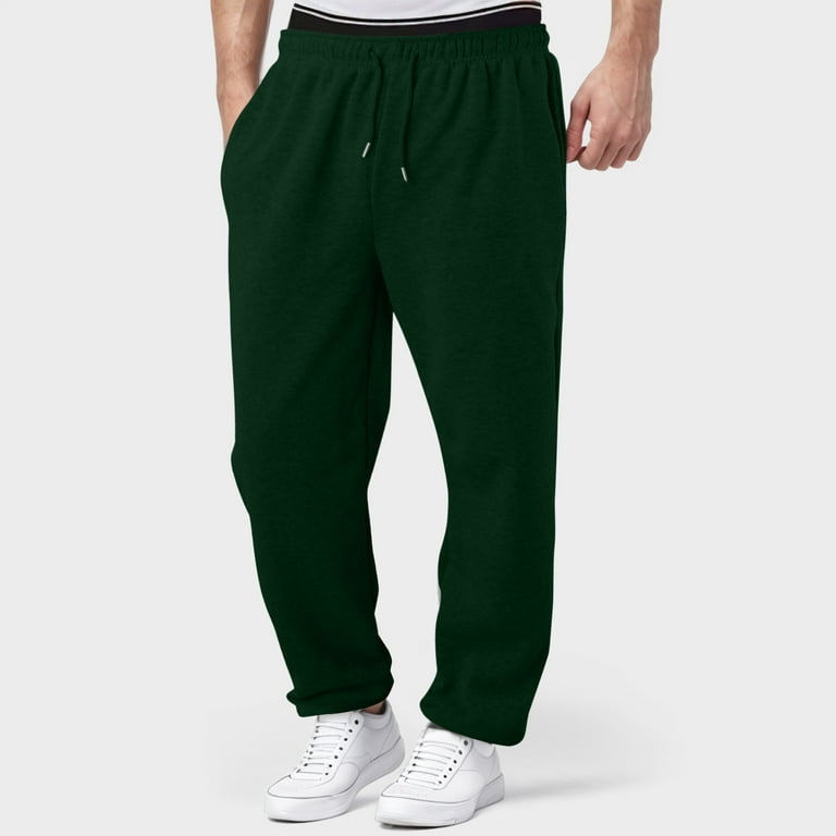 YUHAOTIN Winter Joggers for Men Mens Lined Sweatpants Wide