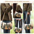 thumbnail image 4 of FORMRS Womens Shoulder Bag with Chain Strap Clutch Purse Cute Tote Handbag, Brown Christmas Trees, 4 of 7