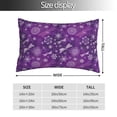 thumbnail image 2 of KLL Purple Snowflakes Pillow Covers Envelope Closure,Super Soft and Cozy Fuzzy Fleece Pillow Case Cover 20"x30", 2 of 5