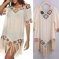 thumbnail image 5 of Travelwant Women's Crochet Bathing Suit Cover Up Dress, Breathable Cotton Blend, White, One Size, 5 of 7