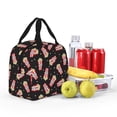 thumbnail image 6 of Lsque Popcorn Pattern Lunch Bag Women/Men Insulated Lunch Box,Small Leakproof Cooler Food Lunch Containers Reusable High Capacity Lunch Tote Bags, 6 of 6