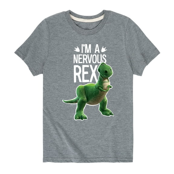 Toy Story - I'm a Nervous Rex - Toddler And Youth Short Sleeve Graphic T-Shirt
