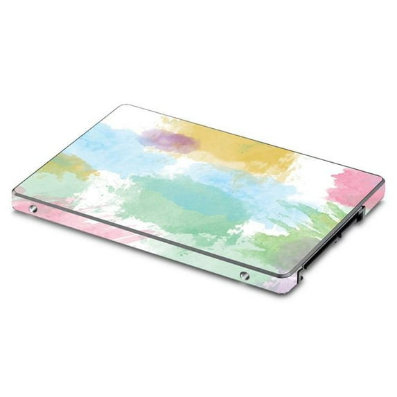 MightySkins SA850EV-Watercolor White Skin for Samsung 850 & 860 Evo 2.5 in. SSD - Watercolor White