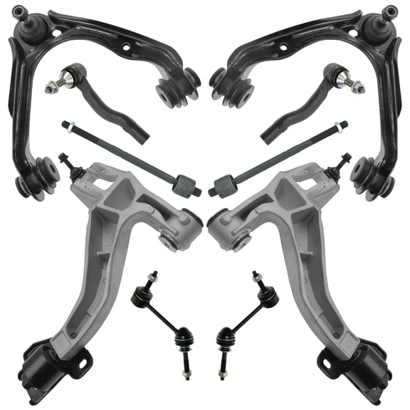 TRQ Control Arm Tie Rod Sway Bar Link Kit LH RH of 10 for Ford Lincoln Mercury PSA58953
