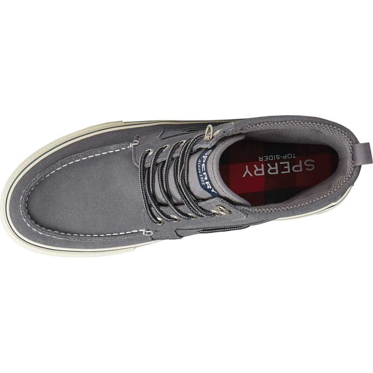Sperry Men\'s Suede Grey/Navy/Yellow High Top Sneakers ??? SPERRY Sneakers for Men for Sale | Shop Men main image 4