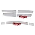 thumbnail image 2 of APS Compatible with Dodge Avenger 2007-2010 SXT Main Upper Lower Bumper Stainless Steel Chrome Mesh Front Grill Grille Insert Combo D77813T, 2 of 3