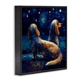 thumbnail image 3 of Stupell Industries Contemporary Van Gogh Style Dogs Black Framed Giclee Art, 12 x 12, by Svetlana Aleynikova, 3 of 8