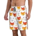 thumbnail image 2 of Balery Cute Fox with Heart Traje de Baño Estilo Hawaiano para Hombre, Shorts de Secado Rápido con Bolsillos-X-Large, 2 of 6