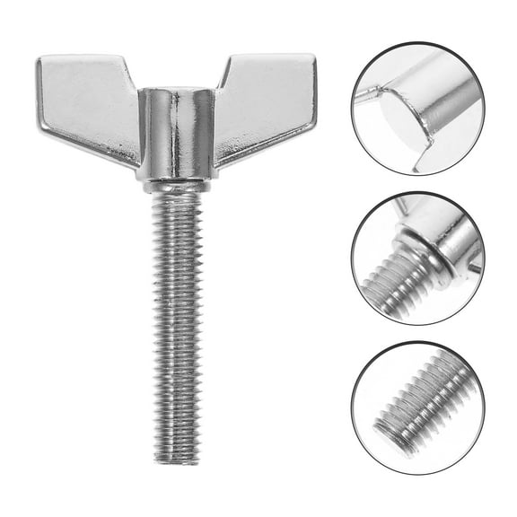 FRCOLOR Drum Wing Screw Cymbal Fastener Accessory Cymbal Stand Wing Nut Steel Nut Drum Spare Part Drum Kit Screw Cymbal Stand Hardware Drum Part
