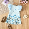 thumbnail image 5 of Esaierr Toddler Kids Baby Girls Dresses Skirt Summer Floral Dress A-Line Dresses Casual Stylish Comfortable Printed Princess Dress for 4-8Years Old, 5 of 8