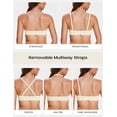 thumbnail image 4 of Deyllo Women's Push Up Strapless Bras Plus Size No-slip Full Coverage Underwire Support Smooth Contour Party Dress Bra, Ivory 38DD, 4 of 7