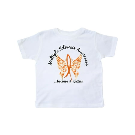 

Inktastic Multiple Sclerosis Butterfly 6.1 Gift Toddler Boy Girl T-Shirt