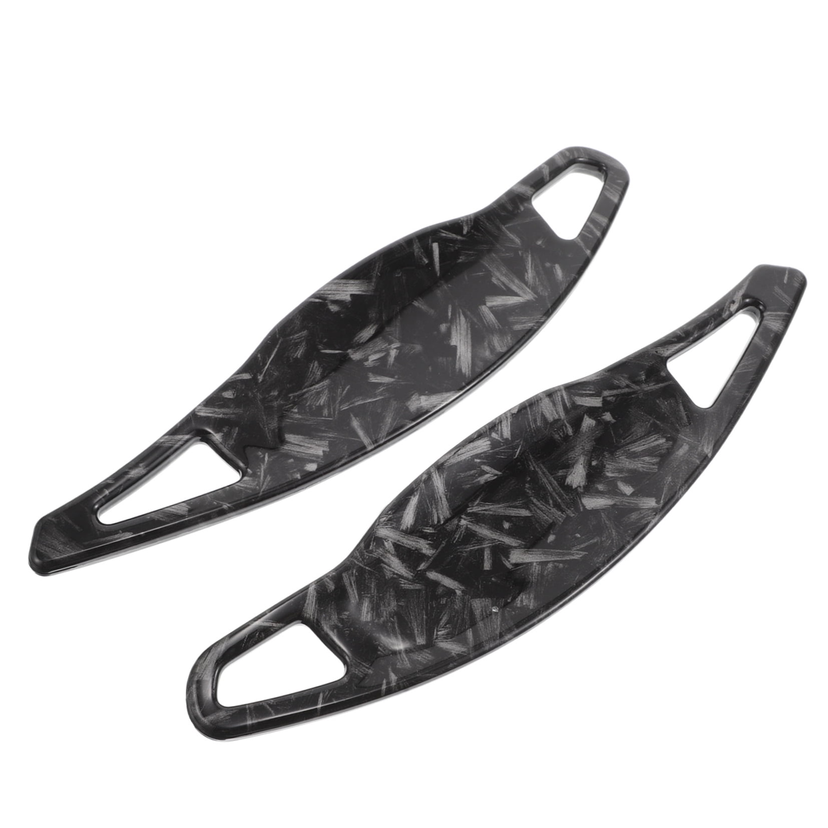 RENACLIPY Black ABS Car Gear Shift Knob Covers 2 Pieces Replacement Accessories for Smooth Driving