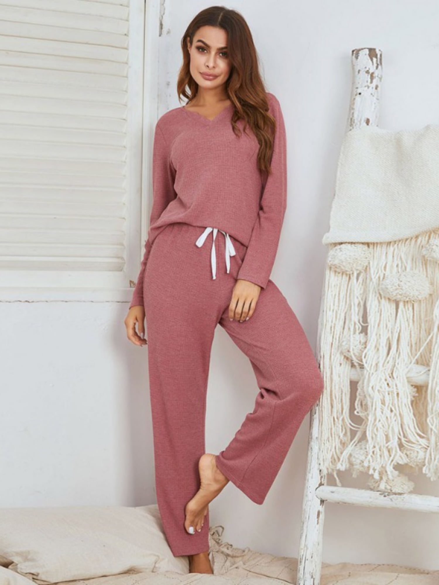 Amazon.com: Zhiyouni Women's Kintted 2 Piece Outfits Long