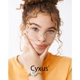 thumbnail image 4 of Gafas de aviador Cyxus T06 con montura metálica que bloquean la luz azul, 4 of 7