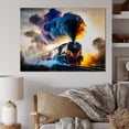thumbnail image 1 of Designart art Mural train, art Mural train, Rails Roulants en Mouvement I, art Mural Moderne Extra Grand sur Toile, 20x12 Pouces, 1 of 5