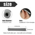 thumbnail image 2 of MODANU 4 Pairs Soft Cotton Glasses Ear Cushion Anti-Slip Eyeglass Ear Cushions Keep Glasses from Slipping Elastic Comfort Eyeglass Ear Grips for Glasses Sunglasses Eyewear Reading Glasses, Gray, 2 of 7
