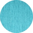 thumbnail image 1 of Ahgly Company Indoor Round Abstract Light Blue Contemporary Area Rugs, 5' Round, 1 of 4