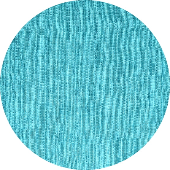 Ahgly Company Indoor Round Abstract Light Blue Contemporary Area Rugs, 5' Round