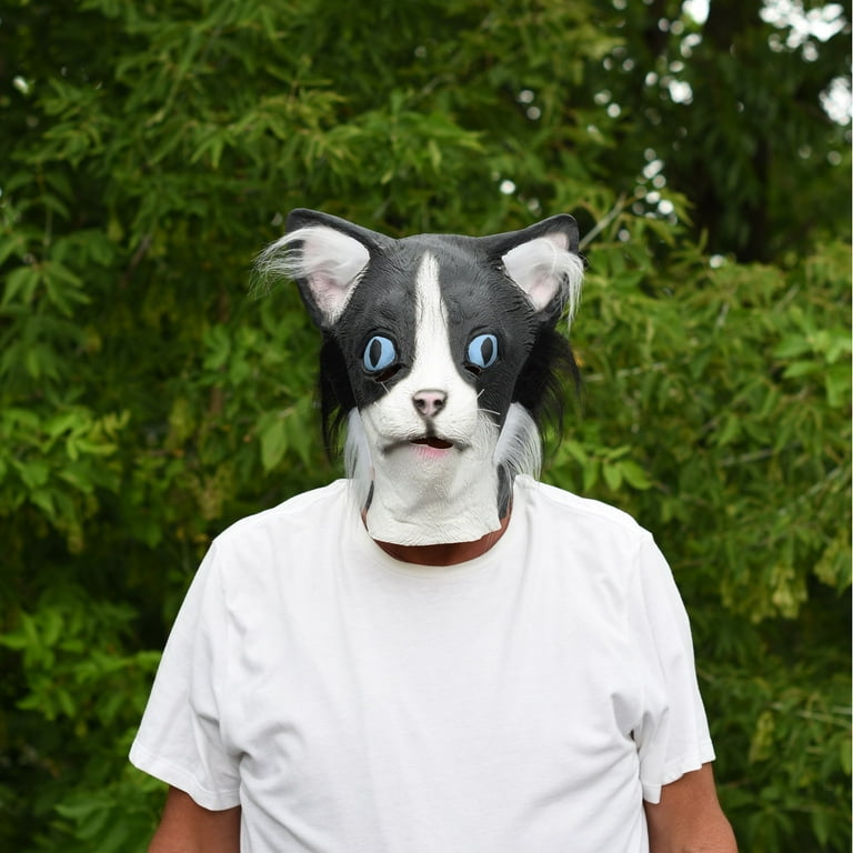 Full Face Furry Cat Head Mask Cosplay Scary Movie Props Adult Halloween Costume Full Face Furry Cat Head Mask Cosplay Scary Movie Props Adult Halloween Costume
