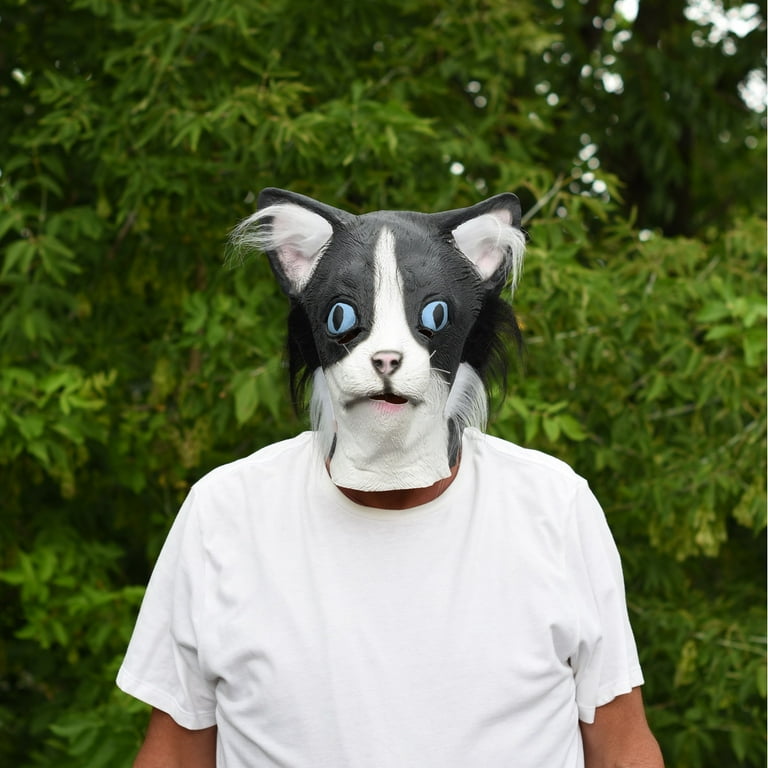 Adult Cosplay Cat Mask, Halloween Animal Mask Scary, Full Head