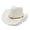 Z02-White, variant on sususu Straw Cowboy Hat for Men Women Summer Western Cowgirl Hat Woven Hollow Out Wide Brim Hat Khaki