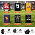 thumbnail image 4 of Nice C Jersey Frame Display Case, Large Shadow Box, Sports Jersey Display Case with 98% UV Protection, Hangers and Hookers, Valet Pinboard, Acrylic, Football, Basketball (Set of 3), 4 of 5