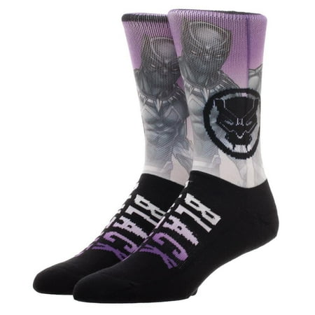 Knit Radar - Black Panther Sublimated Knit Crew Socks