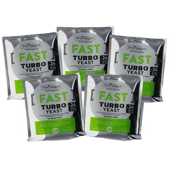 5x Still Spirits Fast Turbo Yeast 250g 24 hour