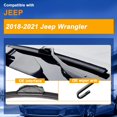 thumbnail image 2 of LAICAIW RAINTOK Windshield Wiper Blades Replacement for Jeep Wrangler JL 2018 2019 2020 2021 Original Factory Quality Front Rear Wipers Blade Set for My Car-16" 16" 12" (Pack of 3), 2 of 6