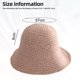 thumbnail image 2 of Sombrero de paja para mujer, sombrero de pescador tejido, sombrero de playa, gorra plegable, gorras de verano, sombrero de pescador para mujer, 2 of 5
