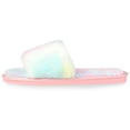 thumbnail image 4 of BLISSFUL STEP Women's Tie Dye Soft House Shoes Indoor Plush Slides Blue (Size 7), 4 of 4