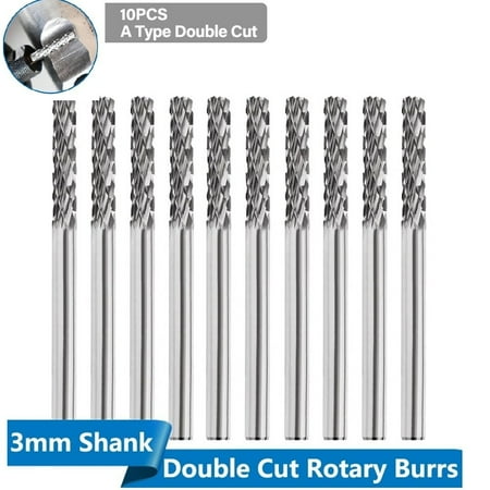 

Tungsten Carbide Rotary Burr Carbon Steel Cast Steel Double Cut Single Line