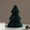 B Black, variant on Christmas Tree Ornament, Foldable Paper Honeycomb Tabletop Decor, 7.9 Inch 1 Pack Vibrant Red Christmas Foldout Display, For Holiday Indoor Home Party Mantel Xmas Winter Festive Desktop Decoration
