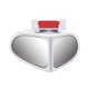 thumbnail image 2 of Espejo auxiliar de doble visión para coche, espejo retrovisor para coche, reflector de marcha atrás, espejo ciego para ruedas delanteras y traseras, espejo retrovisor bidireccional de 360 grados, espe, 2 of 9