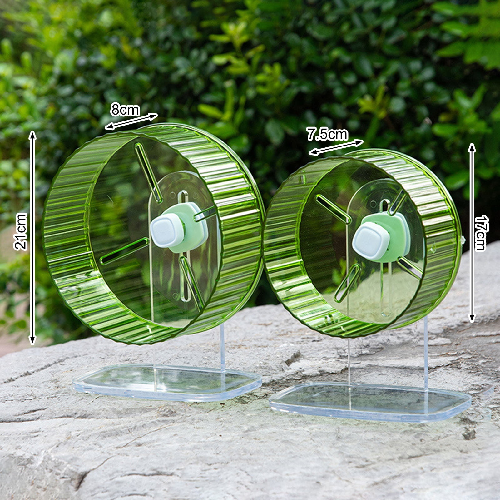 YIFAEUX Hamster Wheel Easy to Install Pet Running Wheel Transparent Hamster Exercise Toy Small Pets Supplies