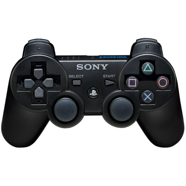 Restored PS3 Controller Dual 3 3 ? Black Sony - Walmart.com