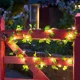 thumbnail image 4 of Guirnalda de luces de hojas verdes con flores artificiales, guirnalda de luces para árbol de Navidad con pilas, para decoración del hogar, 4 of 5