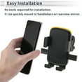 thumbnail image 7 of Unique BargainsMotorcycle Phone Mount Holder Motorbike Scooter Phone Holder for Handlebar Mount Fits 4.7"-7.2" / 119.38-182.88mm Smartphones Yellow, 7 of 7
