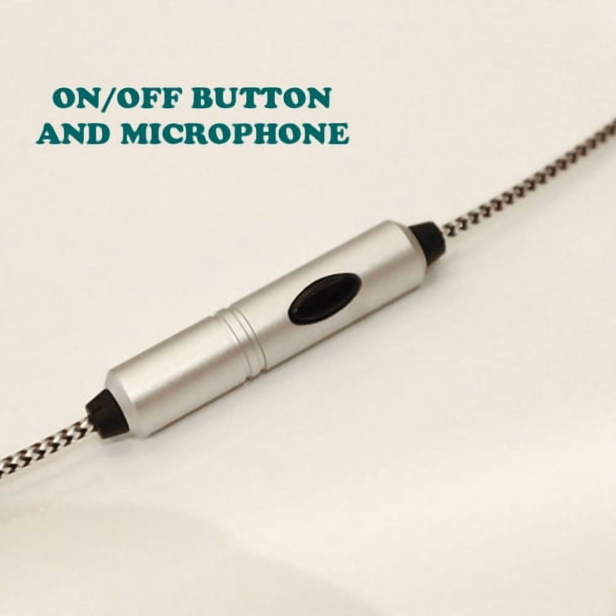 Wired Earphones for Motorola Moto Tab G62/Tab G70 - Hi-Fi Sound Headphones Handsfree Mic Headset Metal Earbuds In-ear Earpieces Microphone